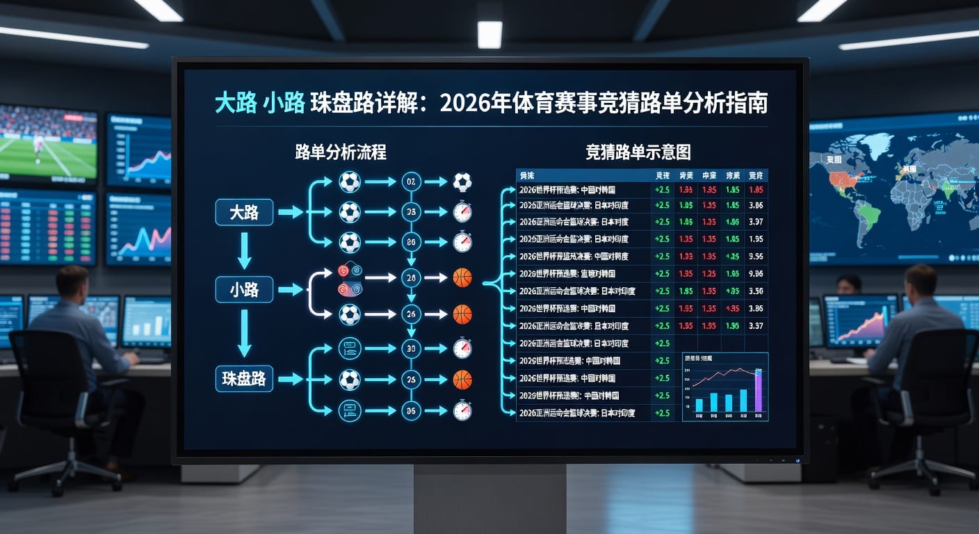 大路 小路 珠盘路详解：赛事竞猜走势指南